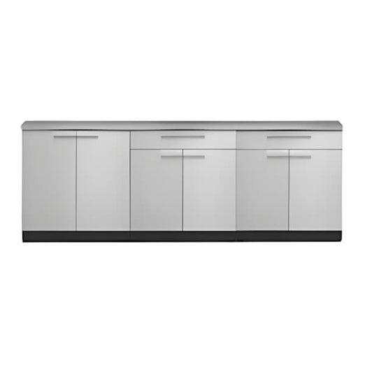 NewAge Garage Cabinets Stainless Steel 4-Piece Outdoor Kitchen Set with Countertops and Covers
