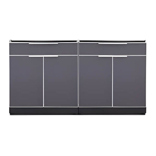 NewAge Garage Cabinets Aluminum Slate 2-Piece Outdoor Kitchen Set (No Countertop)