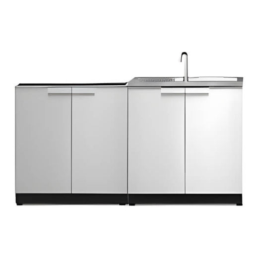 NewAge Outdoor Kitchens Stainless Steel 2-Piece Outdoor Kitchen Set (No Countertop)-70002 + 70001-Garage Giant
