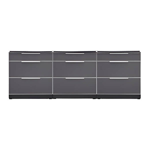 NewAge Garage Cabinets Aluminum Slate 3-Piece Outdoor Kitchen Set (No Countertop)