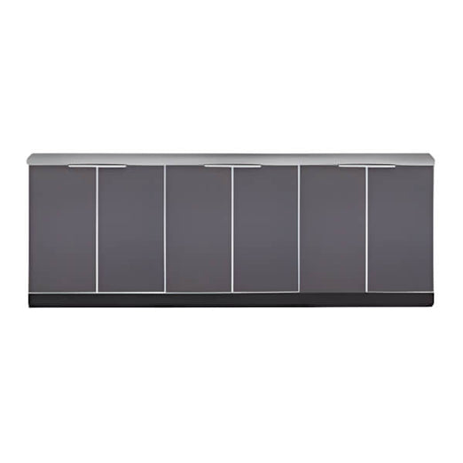 NewAge Garage Cabinets Aluminum Slate 4-Piece Outdoor Kitchen Set with Countertops