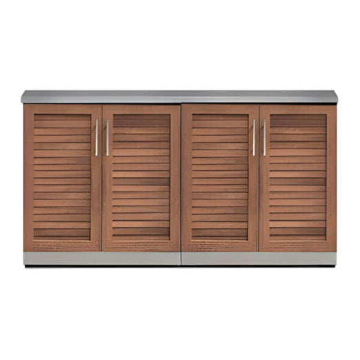 NewAge Outdoor Kitchens Grove 3-Piece Outdoor Kitchen Set with Countertops-70101-2 + 65802-Garage Giant