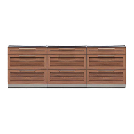 NewAge Outdoor Kitchens Grove 3-Piece Outdoor Kitchen Set (No Countertop)-70103-3-Garage Giant