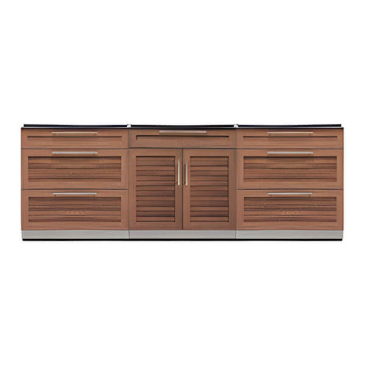 NewAge Outdoor Kitchens Grove 3-Piece Outdoor Kitchen Set (No Countertop)-70103-2 + 70105-Garage Giant