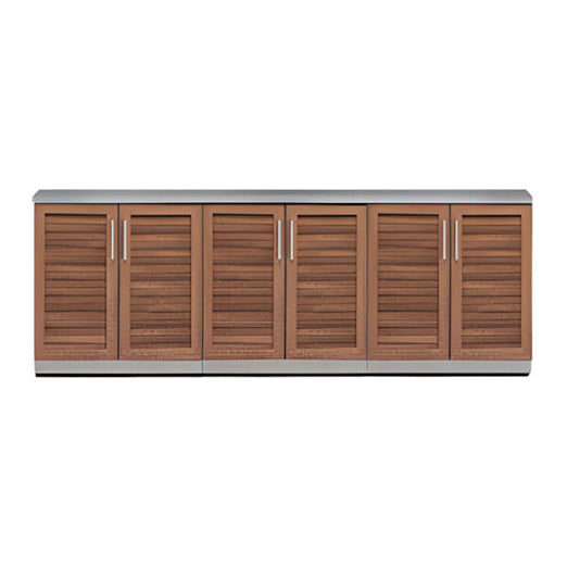 NewAge Outdoor Kitchens Grove 4-Piece Outdoor Kitchen Set with Countertops-70101-3 + 65804-Garage Giant