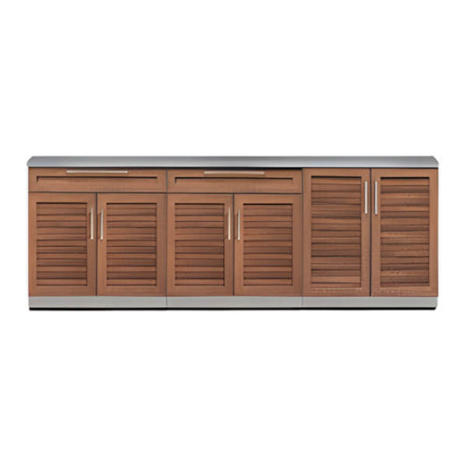 NewAge Outdoor Kitchens Grove 4-Piece Outdoor Kitchen Set with Countertops-70105-2 + 70101 + 65804-Garage Giant
