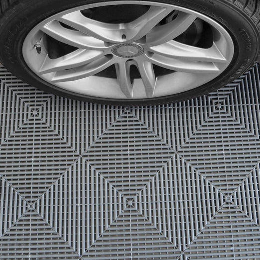 Swisstrax Ribtrax Pro Slate Grey Garage Floor Tile (24-Pack) - 504.000.200C-24PK