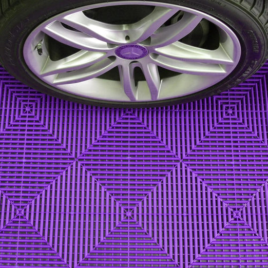 Swisstrax Ribtrax Pro Cosmic Purple Garage Floor Tile (24-Pack) - 504.000.504C-24PK