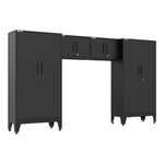 Armadillo Tough Black 4-Piece Garage Cabinet Configuration with Levelers-AR4PC67B-Garage Giant