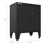 Armadillo Tough Black 4-Piece Garage Cabinet Storage System with Levelers-AR4PC81B-Garage Giant