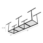 Armadillo Tough SkyRack Convertible Overhead Storage Rack-ARSR4X4B-Garage Giant