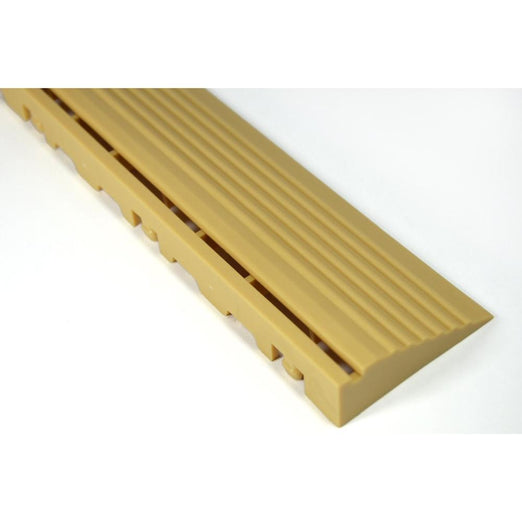 Swisstrax Mocha Java Pro Series Pegged Floor Tile Edge Piece (10 Pack)-C504.031.101-Garage Giant