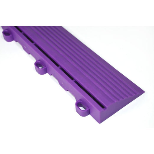 Swisstrax Cosmic Purple Pro Series Looped Floor Tile Edge Piece (10 Pack)-C504.031.504a-Garage Giant