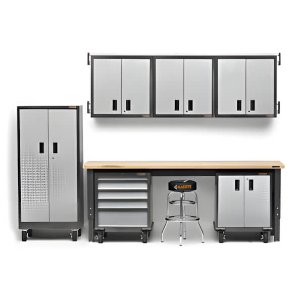 Gladiator Premier 11-Piece Garage Cabinet Set-Gladiator-11-Piece-Grey-Cabinet-Set-Garage Giant