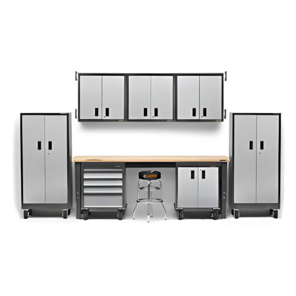 Gladiator Premier 12-Piece Garage Cabinet Set-Gladiator-12-Piece-Grey-Cabinet-System-Garage Giant