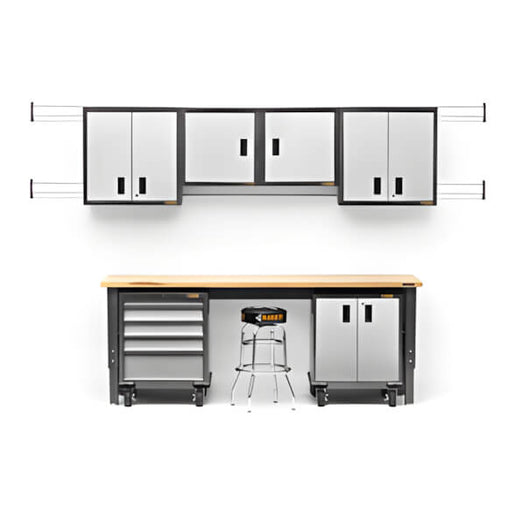 Gladiator Premier 14-Piece Garage Cabinet Set-Gladiator-14-Piece-Grey-Cabinet-Set-Garage Giant