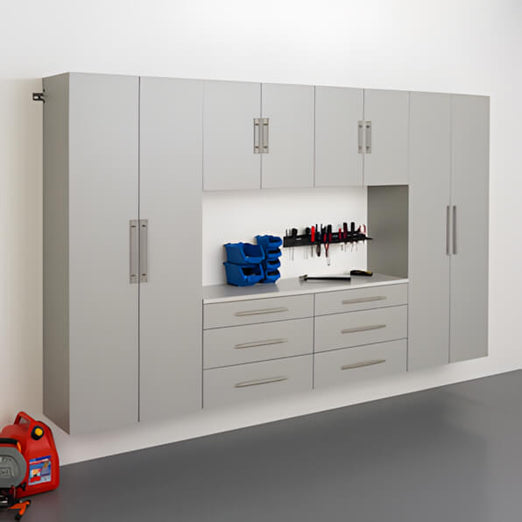 Prepac HangUps 120-Inch Storage Cabinet Set I - 6pc | GRGW-0709-6M | Garage Giant