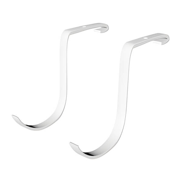 SafeRacks Deck Hooks - White-SR-DeckHook-W-Garage Giant