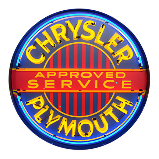 Neonetics Chrysler Plymouth 36-Inch Neon Sign | 9CRYPL | Garage Giant