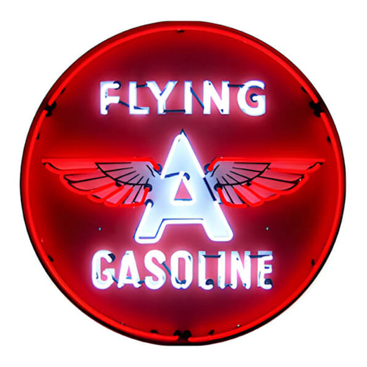 Neonetics Flying A Gasoline 36-Inch Neon Sign | 9GSFLY | Garage Giant