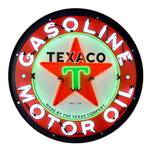 Neonetics Texaco Motor Oil 36-Inch Neon Sign | 9TXOIL | Garage Giant