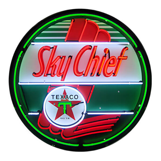 Neonetics Texaco Sky Chief 36-Inch Neon Sign | 9TXSKY | Garage Giant