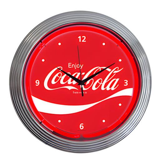 Neonetics 15-Inch Coca-Cola Wave Neon Clock-8CCWAV-Garage Giant