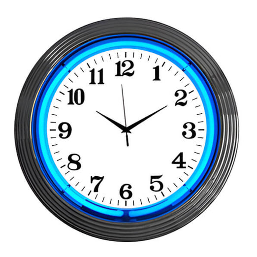 Neonetics 15-Inch Standard Blue Neon Clock-8CHRCB-Garage Giant