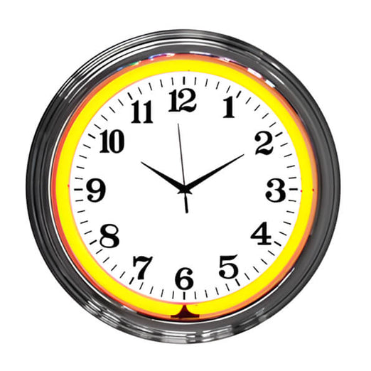 Neonetics 15-Inch Standard Orange Neon Clock-8CHRCO-Garage Giant