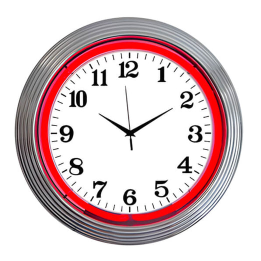 Neonetics 15-Inch Standard Red Neon Clock-8CHRCR-Garage Giant