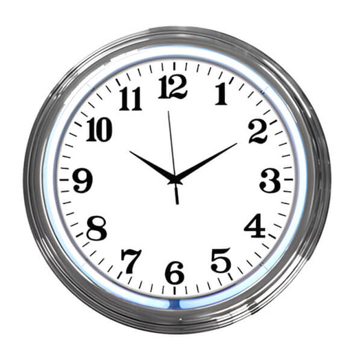 Neonetics 15-Inch Standard White Neon Clock-8CHRCW-Garage Giant