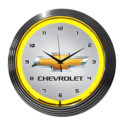 Neonetics 15-Inch Chevrolet Neon Clock-8CHVYY-Garage Giant