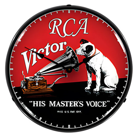 Collectable Sign and Clock RCA Victor Backlit Wall Clock | 710099 | Garage Giant