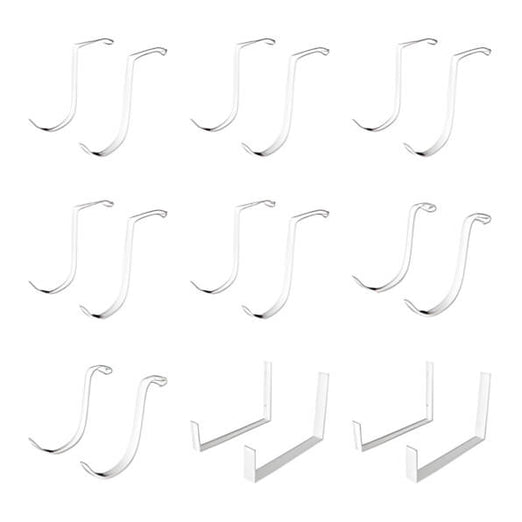 SafeRacks Hook Accessory Package - White (18-Pack)-SR-ACCPKG2-W-Garage Giant