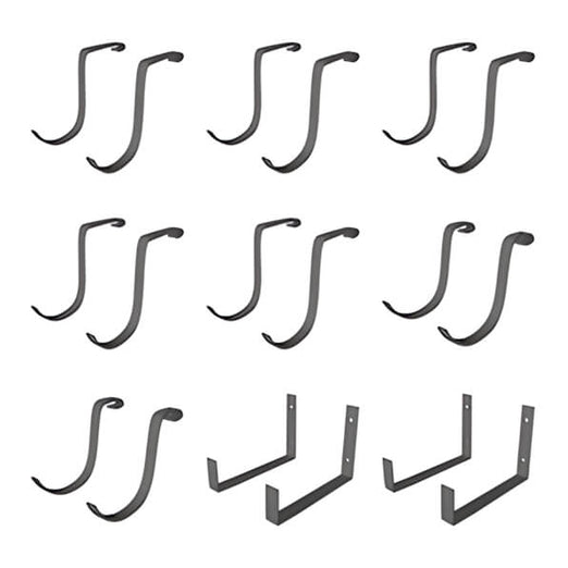 SafeRacks Hook Accessory Package - Hammertone (18-Pack)-SR-ACCPKG2-H-Garage Giant