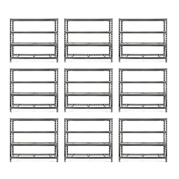 Gladiator 77-Inch Tool-Free Rack Shelving (9-Pack)-GARS774XEG-9-Garage Giant