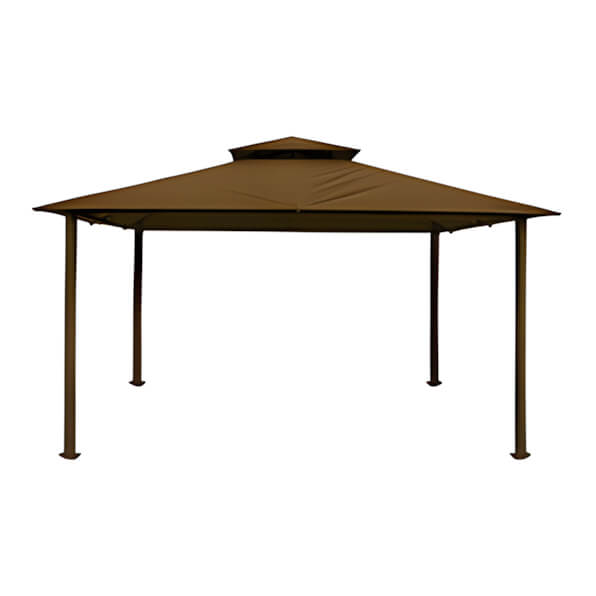 Paragon Outdoor 11 x 14 ft. Kingsbury Soft Top Gazebo (Cocoa Canopy)-GZ584NC-Garage Giant