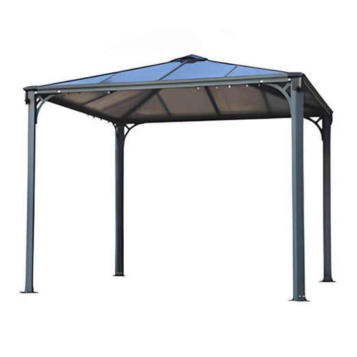 Palram-Canopia Palermo 3000 10' x 10' Gazebo (Grey / Bronze) | HG9150 | Garage Giant