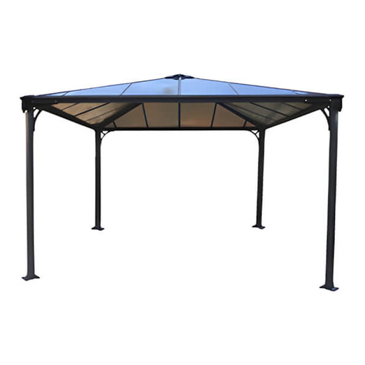 Palram-Canopia Palermo 3600 12' x 12' Gazebo (Grey / Bronze) | HG9152 | Garage Giant