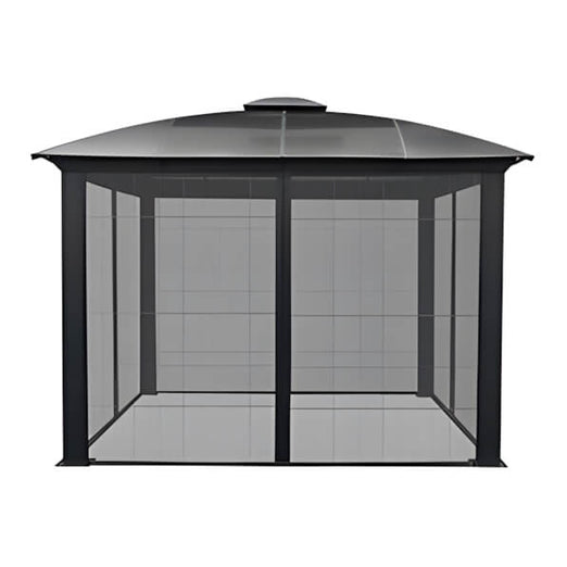 Paragon Outdoor 11 x 11 ft. Siena Hard-Top Dome Gazebo with Sliding Screen-GZ3DS-Garage Giant