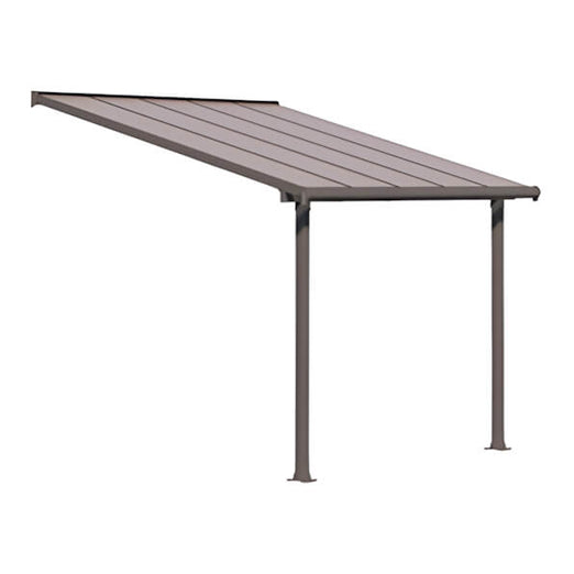 Palram-Canopia Olympia 10' X 10' Patio Cover (Grey / Bronze) | HG8810 | Garage Giant