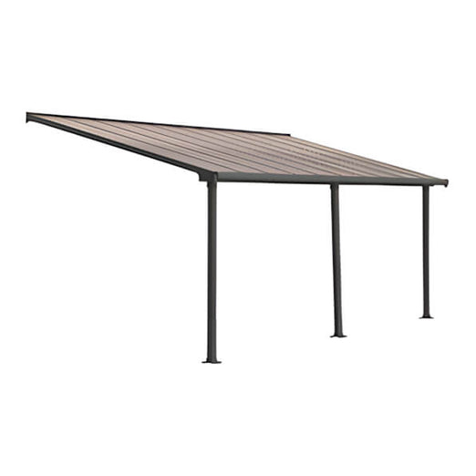 Palram-Canopia Olympia 10' X 20' Patio Cover (Grey / Bronze) | HG8820 | Garage Giant
