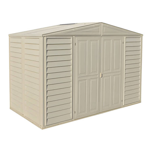 DuraMax Woodbridge 10.5' x 5' Vinyl Storage Shed with Foundation-283-Garage Giant