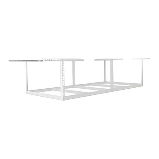 SafeRacks 4 x 8 Overhead Storage Rack White Frame Kit (12-21-Inch Drop)-SR-4X8WD-W Pack 12-Garage Giant