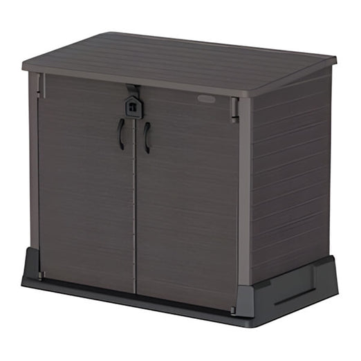 DuraMax Storeaway 850L Resin Horizontal Storage Shed - Brown-86621-Garage Giant