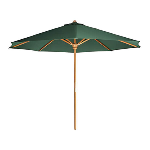 All Things Cedar Green 10-Foot Teak Market Umbrella-TU90-G-Garage Giant