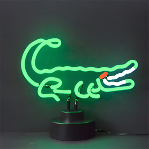 Neonetics Alligator Neon Sculpture-4ALLIG-Garage Giant