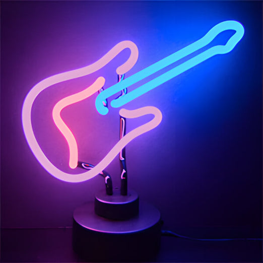 Neonetics Guitar Neon Sculpture-4GUITM-Garage Giant