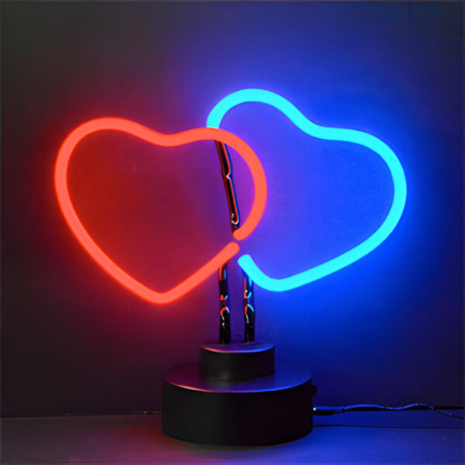 Neonetics Double Hearts Neon Sculpture-4HEART-Garage Giant