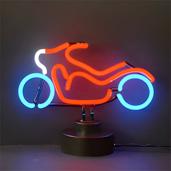 Neonetics Motorcycle Neon Sculpture-4MOTOR-Garage Giant